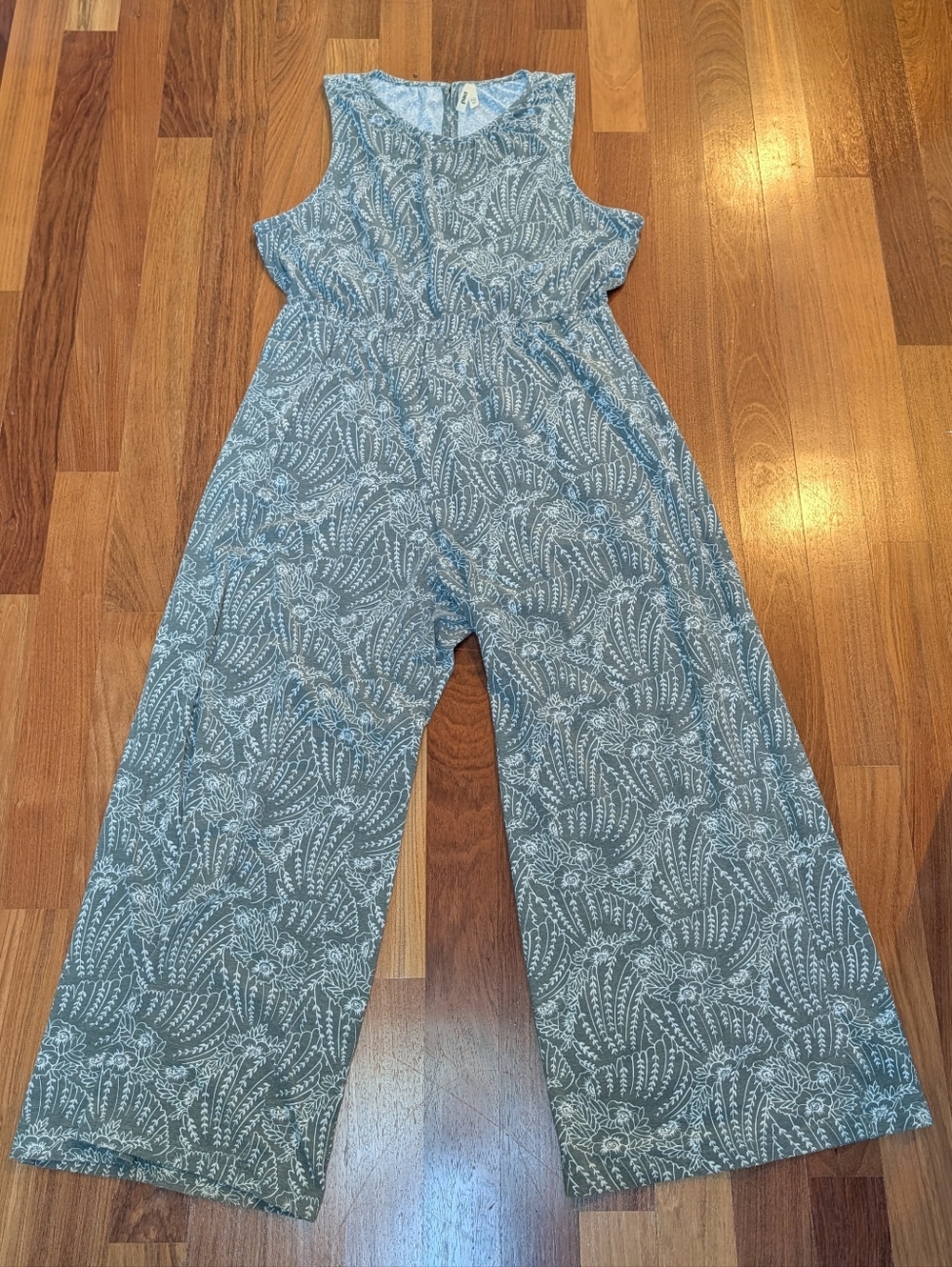 Pact Sage Green Cotton Jumpsuit Romper XXL